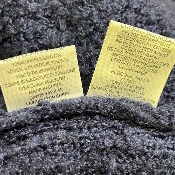 Opening Ceremony broken mohair blend oversized blue cardigan size m - Picture 4 of 5